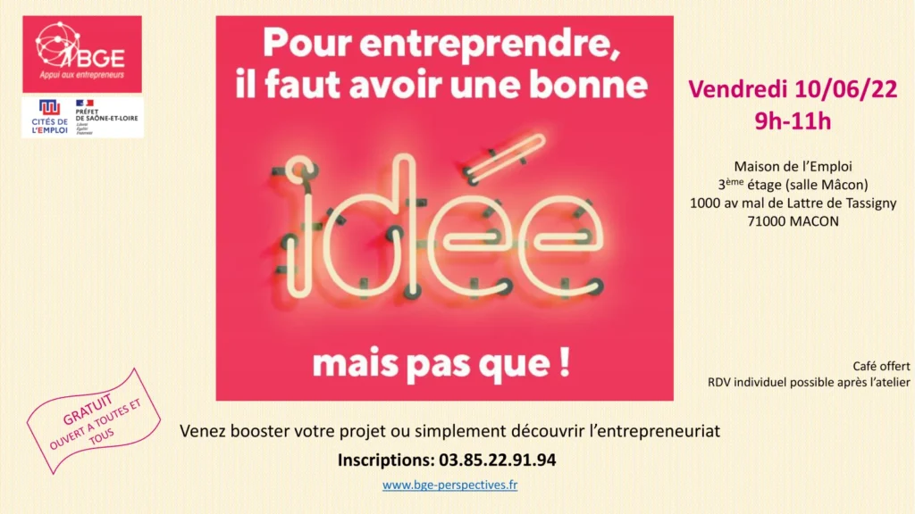 Pour entreprendre il faut avoir une bonne idée mais pas que !