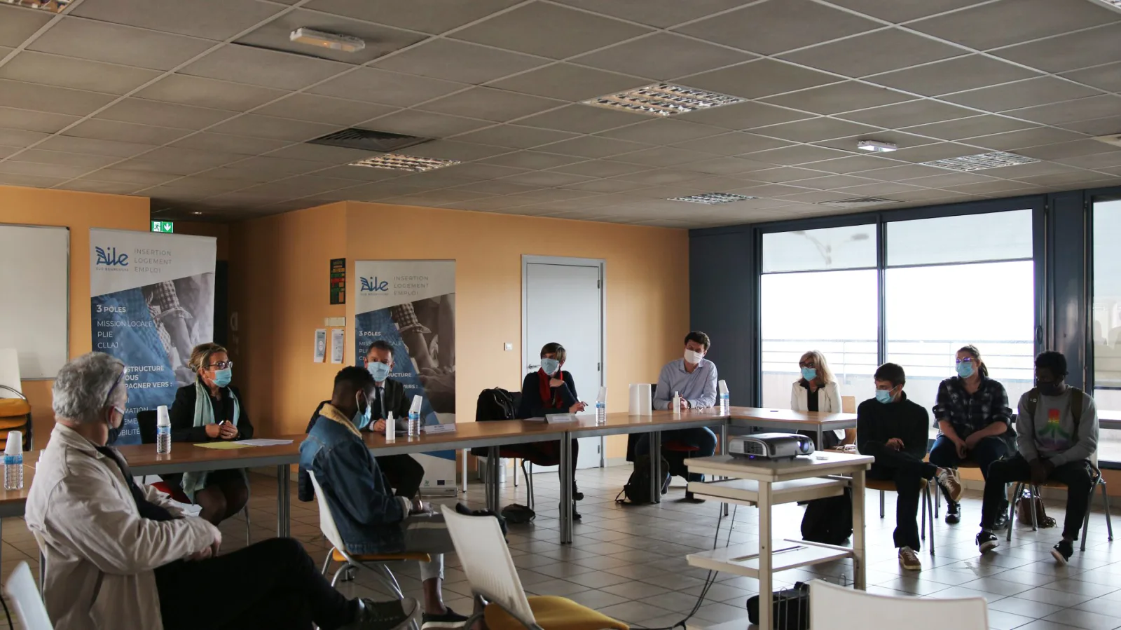 Visite de Mr TUBUL Haut-Commissaire et présentation du projet Toit et Mooc